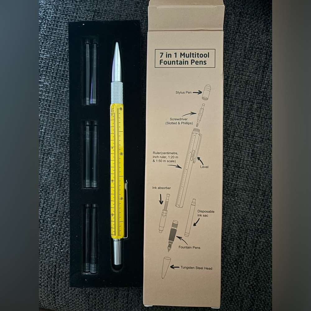 7-in-1 multitool fountain pen